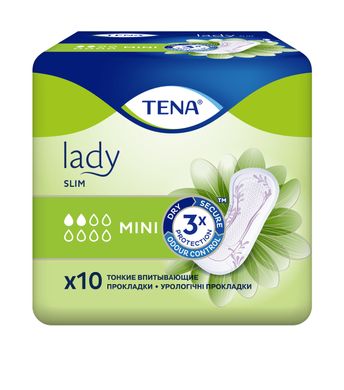 Урологические прокладки TENA Lady Slim Mini 10 шт. 10092 фото