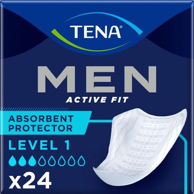 Урологічні прокладки (вкладиші) для чоловіків TENA Men Level 1 24 шт. 10098 фото
