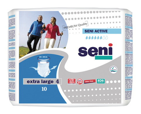 Поглинаючі труси-підгузники для дорослих SENI Active 4 EXTRA LARGE 10шт. Air 10011 фото