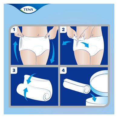 Впитывающие трусы-подгузники для взрослых Tena Pants Plus 2 Medium 14 шт. 10066 фото