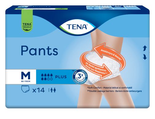 Поглинаючі труси-підгузники для дорослих Tena Pants Plus 2 Medium 14 шт. 10066 фото