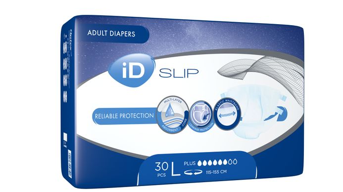 Подгузники для взрослых iD Slip Plus 3 Large 30