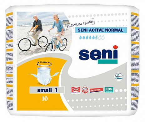 Впитывающие трусы-подгузники для взрослых SENI Active Normal 1 SMALL 10 шт.