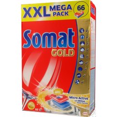 Таблетки для посудомоечных машин SOMAT GOLD 66 шт. 10251 фото