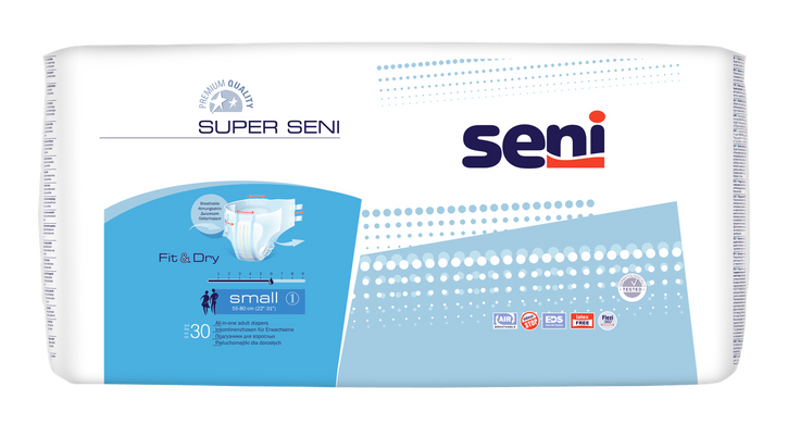 Підгузники для дорослих SUPER SENI 1 SMALL 30 шт. Air 10006 фото