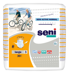 Поглинаючі труси-підгузники для дорослих SENI Active Normal 3 LARGE 30 шт. 10001 фото