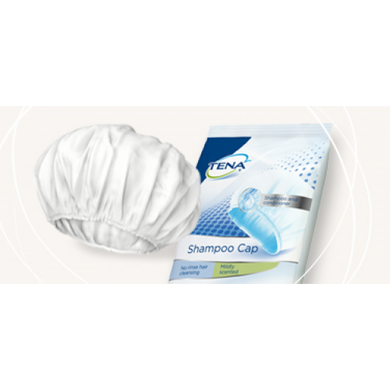 Шапочка для миття голови без води Tena Shampoo Cap експрес-шампунь 1 шт. 10426 фото