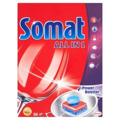 Таблетки для посудомоечных машин SOMAT All in 1 56 шт.