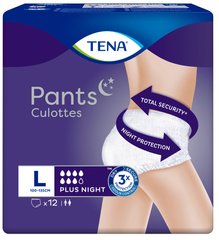 Поглинаючі труси-підгузники для дорослих Tena Pants Plus Night 3 Large 12 шт. 10430 фото