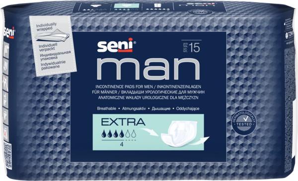 Урологические прокладки (вкладыши) для мужчин SENI Man Extra 15 шт. 10107 фото