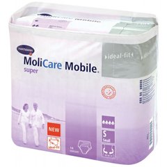 Впитывающие трусы-подгузники для взрослых MOLICARE Mobile super 1 Small 14 шт. 10067 фото