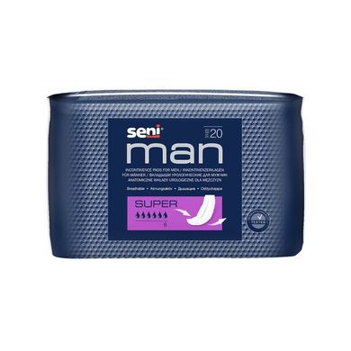 Урологічні прокладки (вкладиші) для чоловіків SENI Man Super 20 шт. 10110 фото