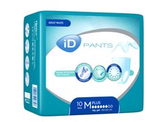 Впитывающие трусы-подгузники для взрослых ID Pants Plus 2 Medium 10 шт. 10387 фото