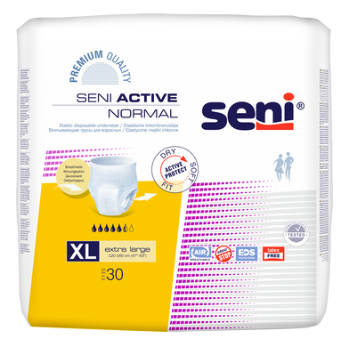 Поглинаючі труси-підгузники для дорослих SENI Active Normal 4 EXTRA LARGE 30 шт. 10063 фото