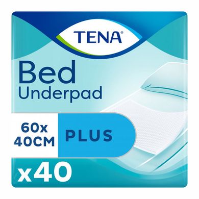 Одноразовые впитывающие пеленки TENA Bed plus 40x60 см. 40 шт. 10115 фото