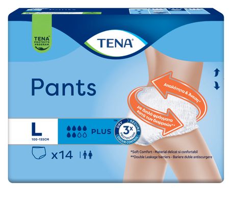 Поглинаючі труси-підгузники для дорослих Tena Pants Plus 3 Large 14 шт. 10065 фото