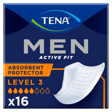 Урологічні прокладки (вкладиші) для чоловіків TENA Men Level 3 16 шт. 10354 фото