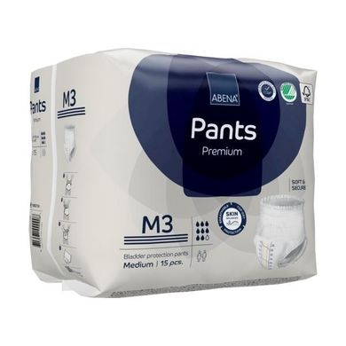 Впитывающие трусы-подгузники для взрослых Abena Pants Premium M3, 15 шт. 10391 фото
