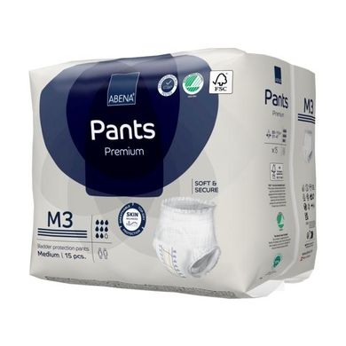 Поглинаючі труси-підгузники для дорослих Abena Pants Premium M3, 15 шт. 10391 фото