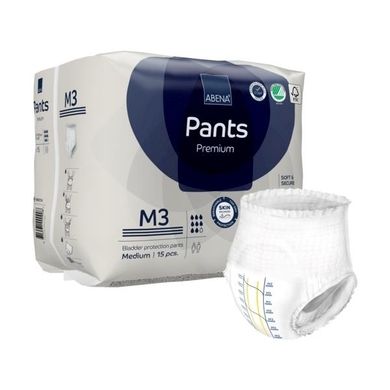 Впитывающие трусы-подгузники для взрослых Abena Pants Premium M3, 15 шт. 10391 фото