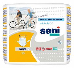 Поглинаючі труси-підгузники для дорослих SENI Active Normal 3 LARGE 10 шт. 10361 фото