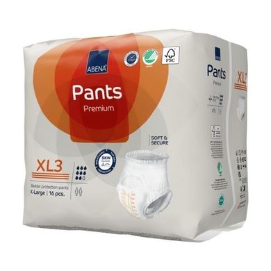 Поглинаючі труси-підгузники для дорослих Abena Pants Premium XL3, 16 шт. 10393 фото